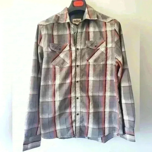 DISTILLERY men's plaid shirt size  small. - Picture 1 of 6